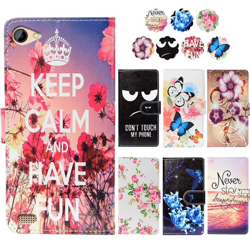 Fashion PU Leather Flip Print Wallet Case For INOI 2 INOI 2 Lite Case Cover Book