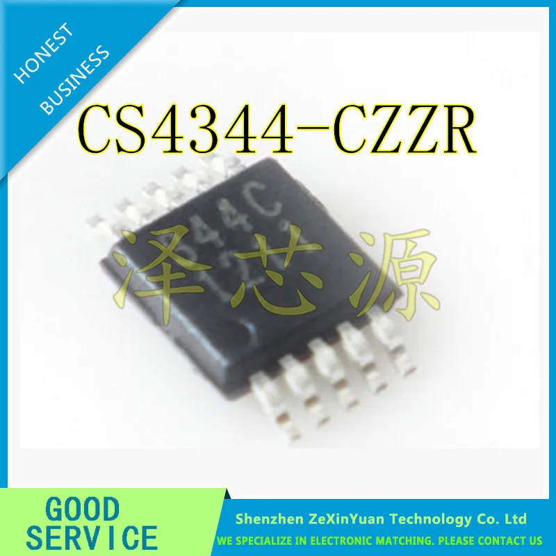 

20PCS/LOT CS4344-CZZR 344C MSOP-10 Analog (D/A) converter new