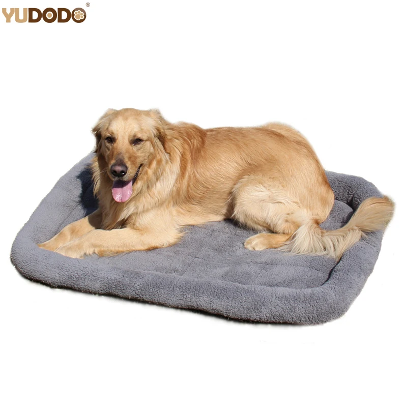 Large Dog Beds Gray Warm Soft Blanket For Small Medium Pet Cat Sleeping