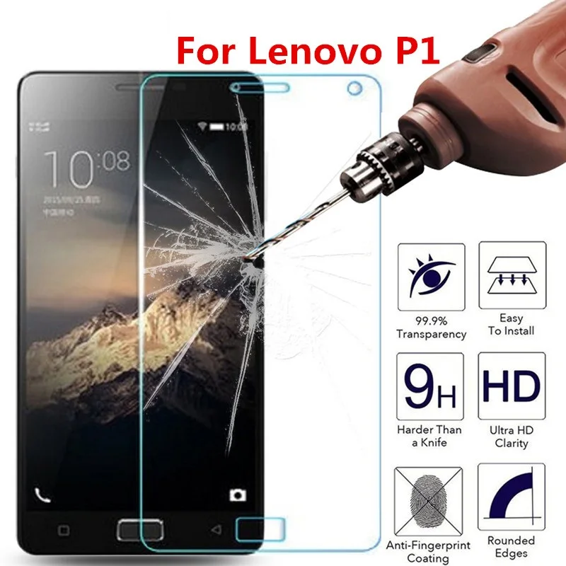 

2pcs Screen Protector Tempered Glass For Lenovo VIBE P1 P 1 P1a42 P1c72 P1c58 2.5D 9H Phone Premium Protective Film Case