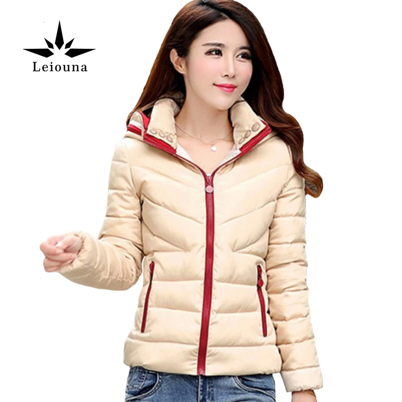 Leiouna 2017 New Warm Winter Cheap Jacket Hooded Coat