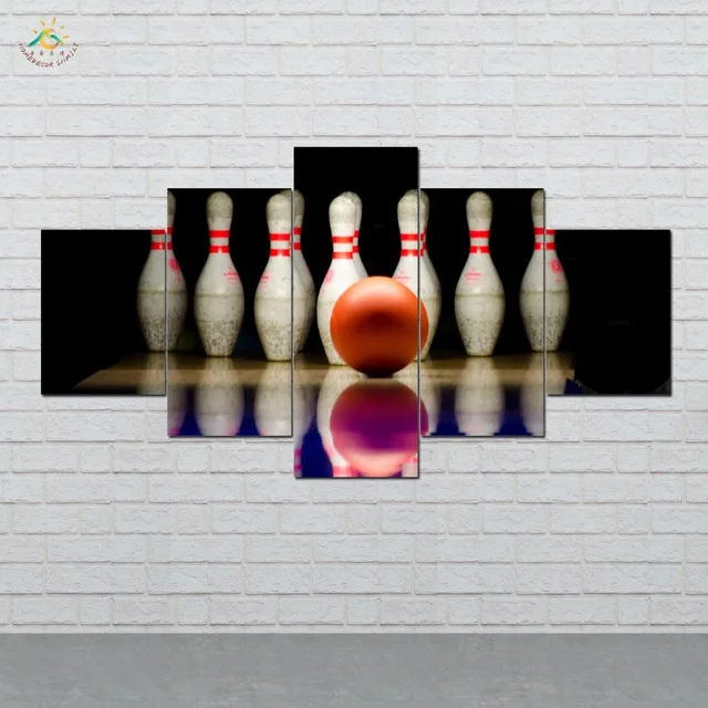 Cheap Bowling Modern Canvas Art Prints Poster Wall Painting Home Decoration Artwork Wall Art Pictures for Bedroom 5 PIECES Cheap Bowling Modern Canvas Art Prints Poster Wall Painting Home Decoration Artwork Wall Art Pictures for Bedroom 5 PIECES