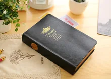 2Pcs/lot New Diary Notebook Gold Edge Note Book Super thick Notepad Book Leather Cover Notebook