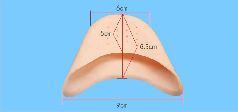 Силиконовая снижение нагрузки на кости и суставы половина кода носок защитная накладка балетные туфли на высоком каблуке носок рукав накладка против мозолей от боли в ногах защита T134OLC