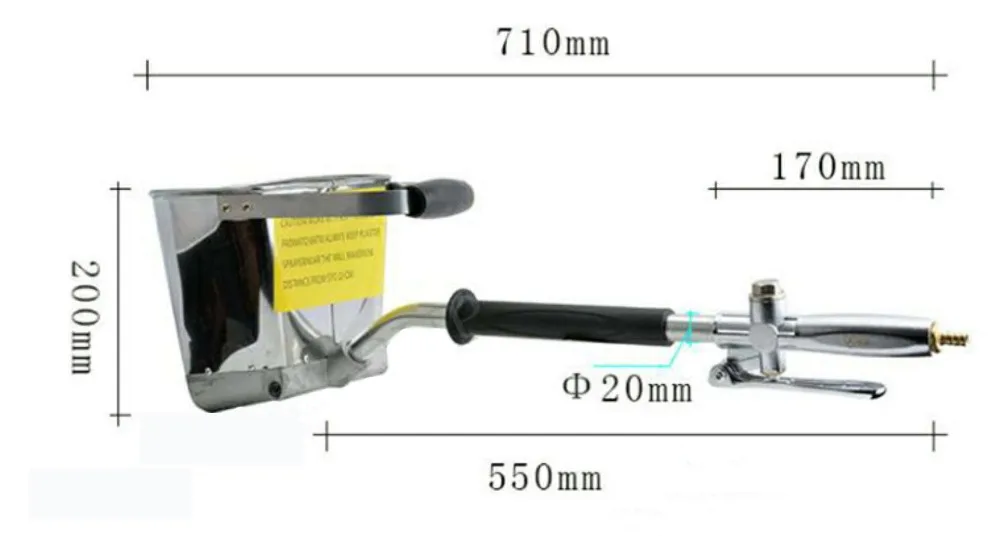 Быстрый эффективный строительный распылитель стены строительный пистолет | Штукатурная лопатка | штукатурный бункер пистолет | бункер ковш | цементный распылитель | Воздушный Распылитель для штукатурки