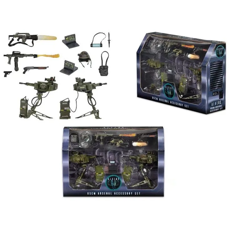 14 шт./компл. инопланетянин NECA Uscm Arsenal набор аксессуаров ПВХ Фигурки Коллекционная модель игрушки