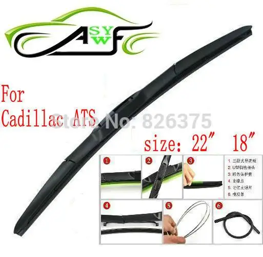Free shipping car wiper blade For Cadillac ATS Size 18" 22" Soft Rubber