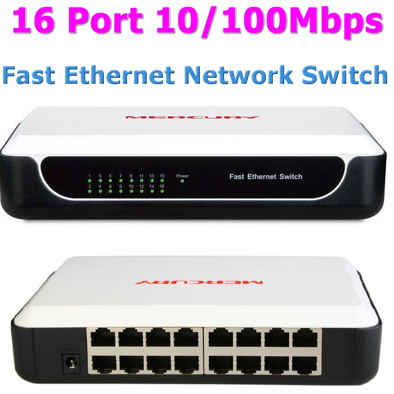 MERCURY S116M 16 Port 10/100Mbps Network Switch Fast Network