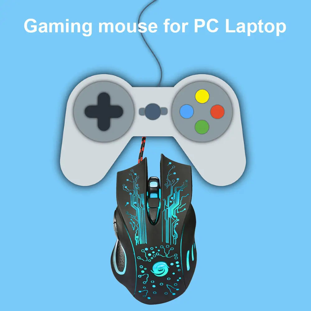 Мышь игровая Ingelon USB 6 кнопок 3200 DPI|Мыши| |