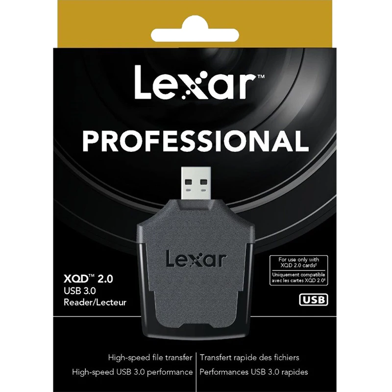 Lexar Профессиональный рабочий процесс внешний кард-ридер USB 3,0 Высокоскоростная поддержка XQD 2,0 кард-ридер памяти