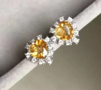 natural citrine earrings 925 silver Natural yellow crystal gemstone earring women romantic fine heart earrings for party
natural citrine earrings 925 silver Natural yellow crystal gemstone earring women romantic fine heart earrings for party