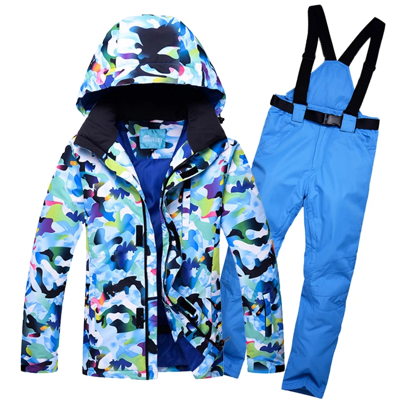 RIVIYELE мужской горнолыжный костюм, куртка и лыжные брюки, мужской комплект для сноуборда, пальто и брюки для сноуборда, зимнее плотное пальто и штаны