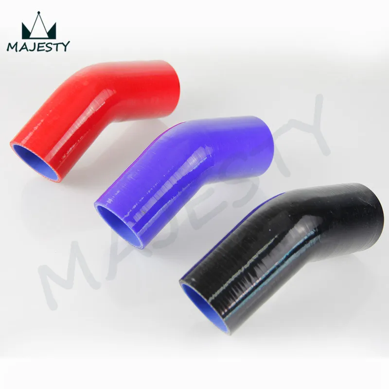 

2pcs X ID 57mm 2.25" Silicone Hose 45 Degree Racing Elbow Coupler Intercooler pipe Black / red / blue