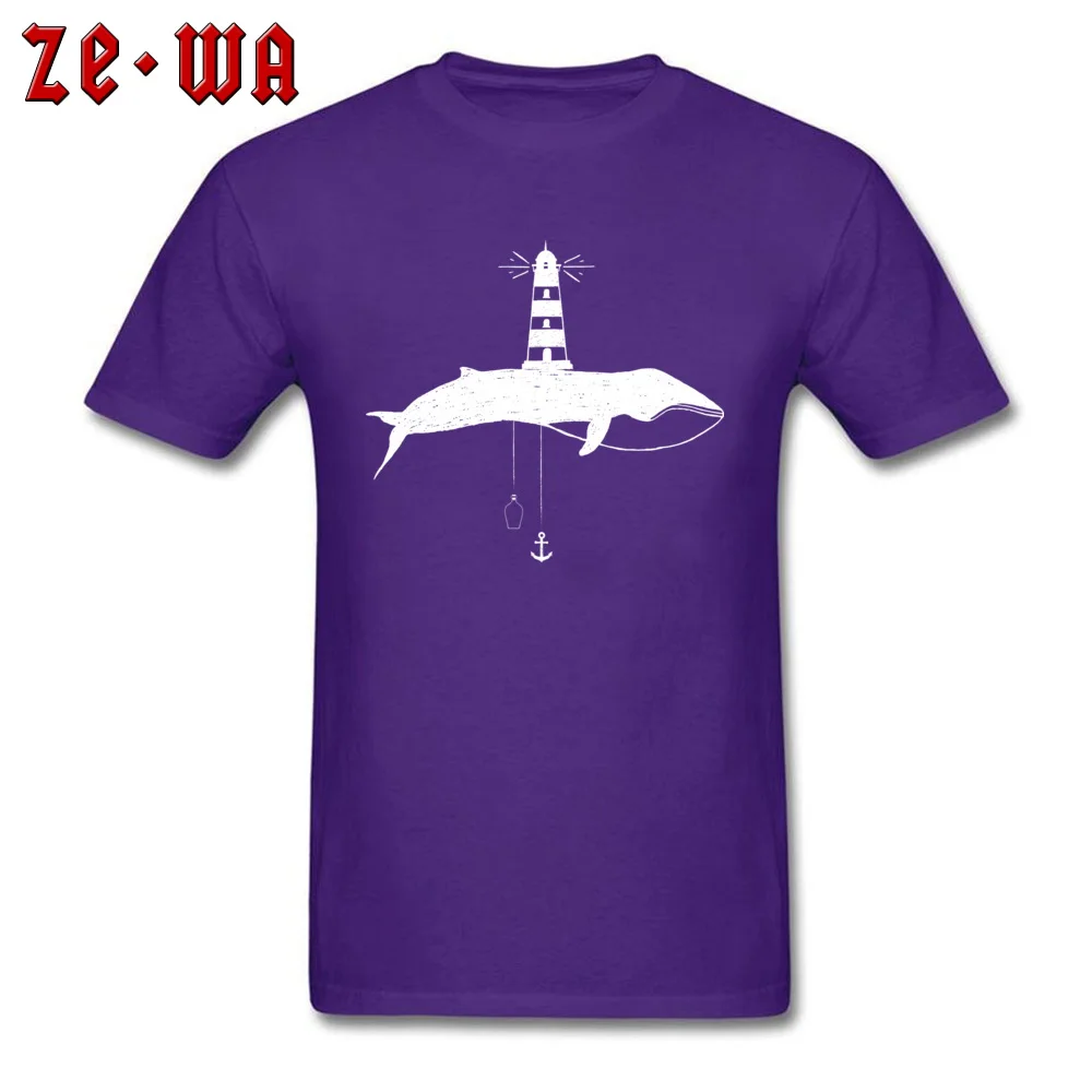 Party Top T-shirts Latest O Neck Ocean Life Cotton Fabric Men's Tees Custom Short Sleeve Tops Tees Top Quality Ocean Life purple