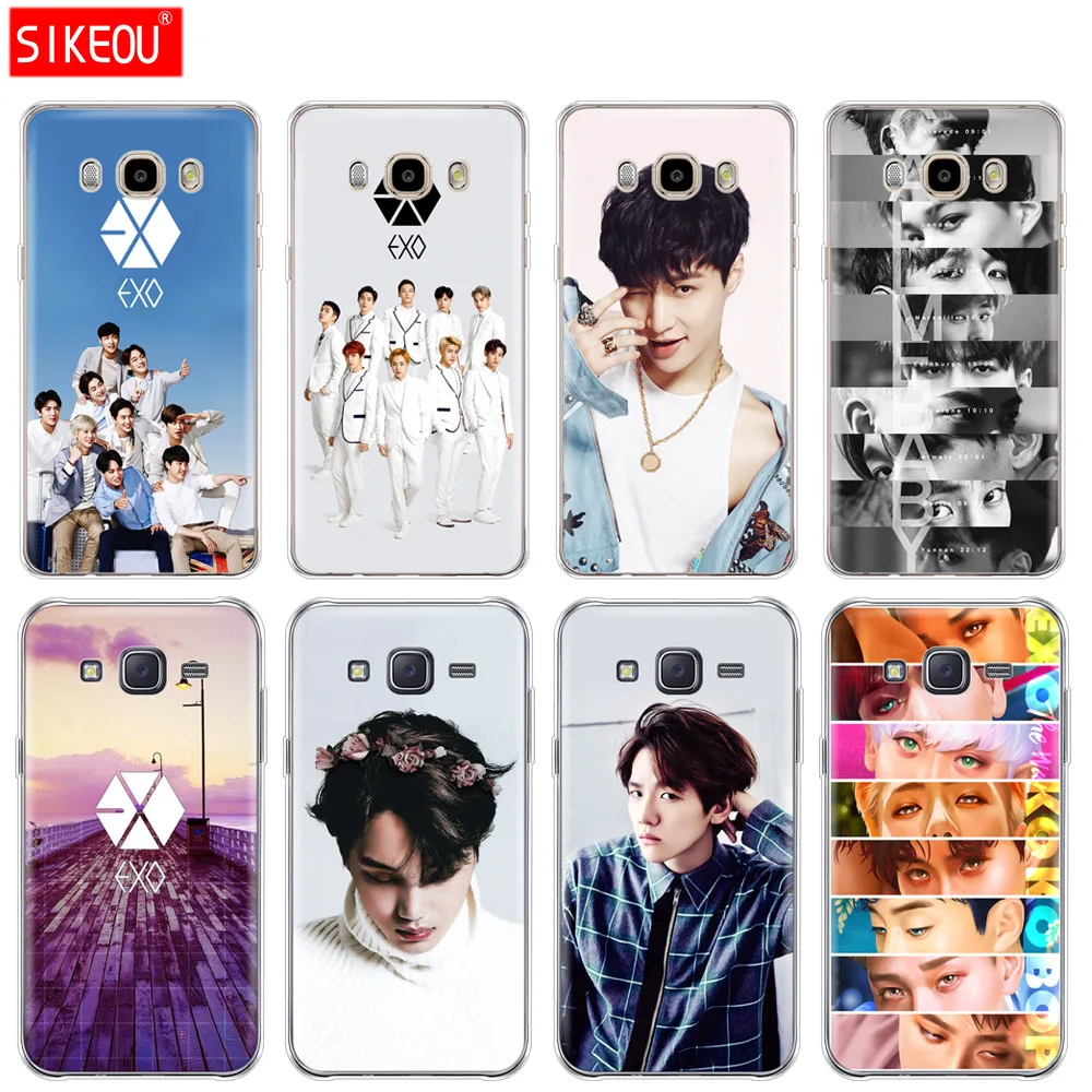 Силиконовый чехол для телефона Samsung Galaxy J1 J2 J3 J5 J7 MINI 2016 2015 prime Kpop exo Lucky one|Бамперы| |