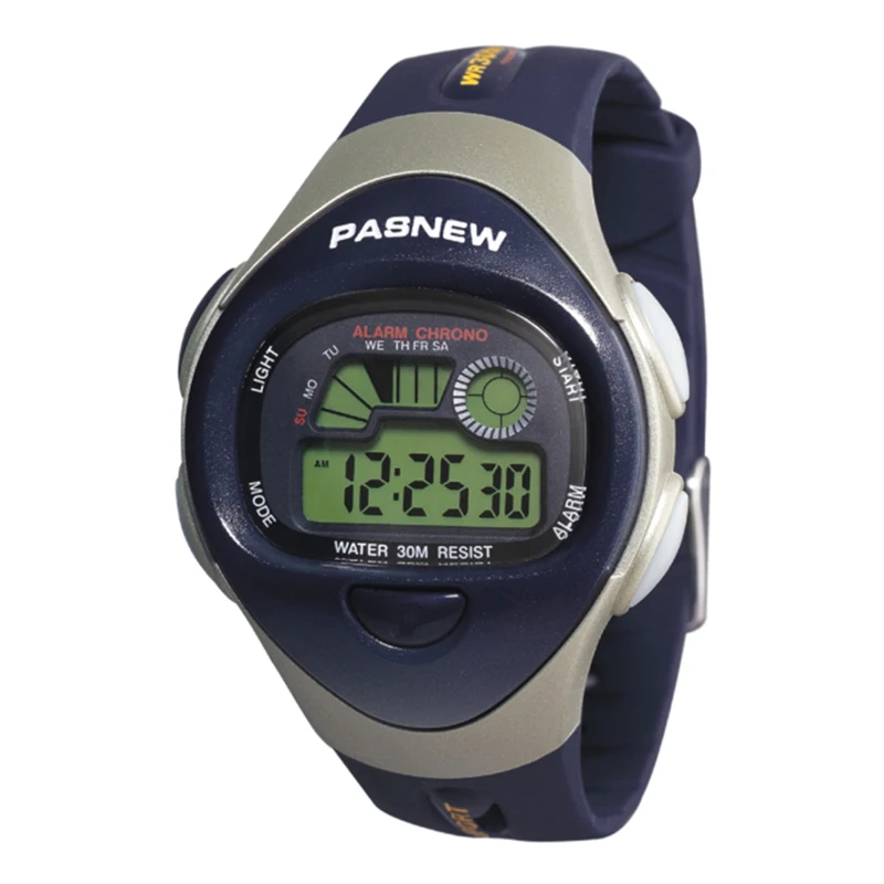 PASNEW детские цифровые часы Спорт на открытом воздухе наручные часы водонепроницаемый гаджет 30 м для детей PSE-056B