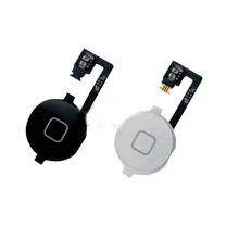 Hot 50pcs/lot Home Button Key Cap With Home Flex Cable For iPhone 4 4G Menu Return Button Free Shipping With Tracking Number