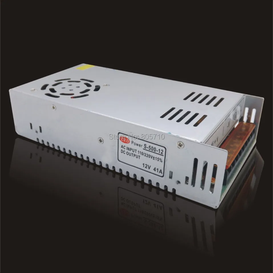 

12V41A 500W LED Power Supply, SMPS switch mode power supply, 170~264VAC OR 90~264VAC, high quality
