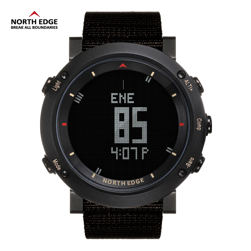  NORTH EDGE Men Sport Watch Altimeter Barometer Compass Thermometer Pedometer Calorie Hand Clock Dig - 32888520783