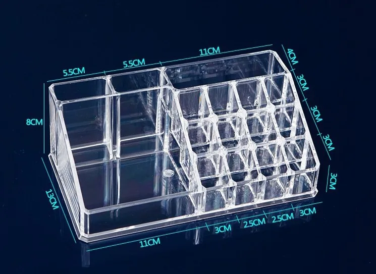 Кристалл повязка большой ящик для хранения сетки косметика губная помада стенд стеллаж Макияж Губ