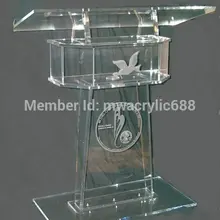 Высокая надежность современный дизайн дешевая прозрачная акриловая Трибуна