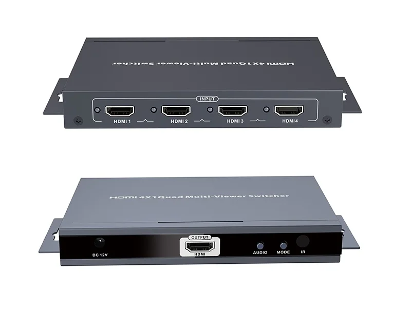 

1pcs/Lot , LKV401MS 4x1 HDMI Quad Screen Multiviewer Switcher IR Control, Support Seamless Handover, Free shipping by express