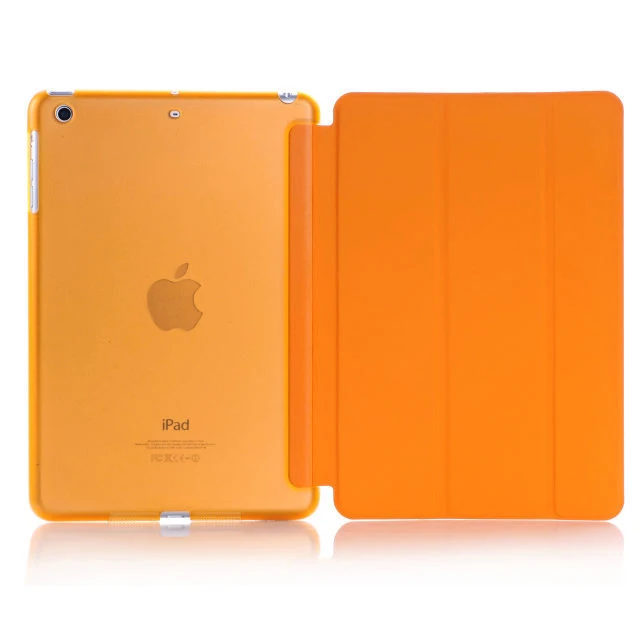 Чехол для нового iPad 9,7-6 для Air 1 Sleep wake-up magnet, смарт-чехол ультра тонкий 1: 1 кожа для планшета-EQHTX - Цвет: 589 Orange L