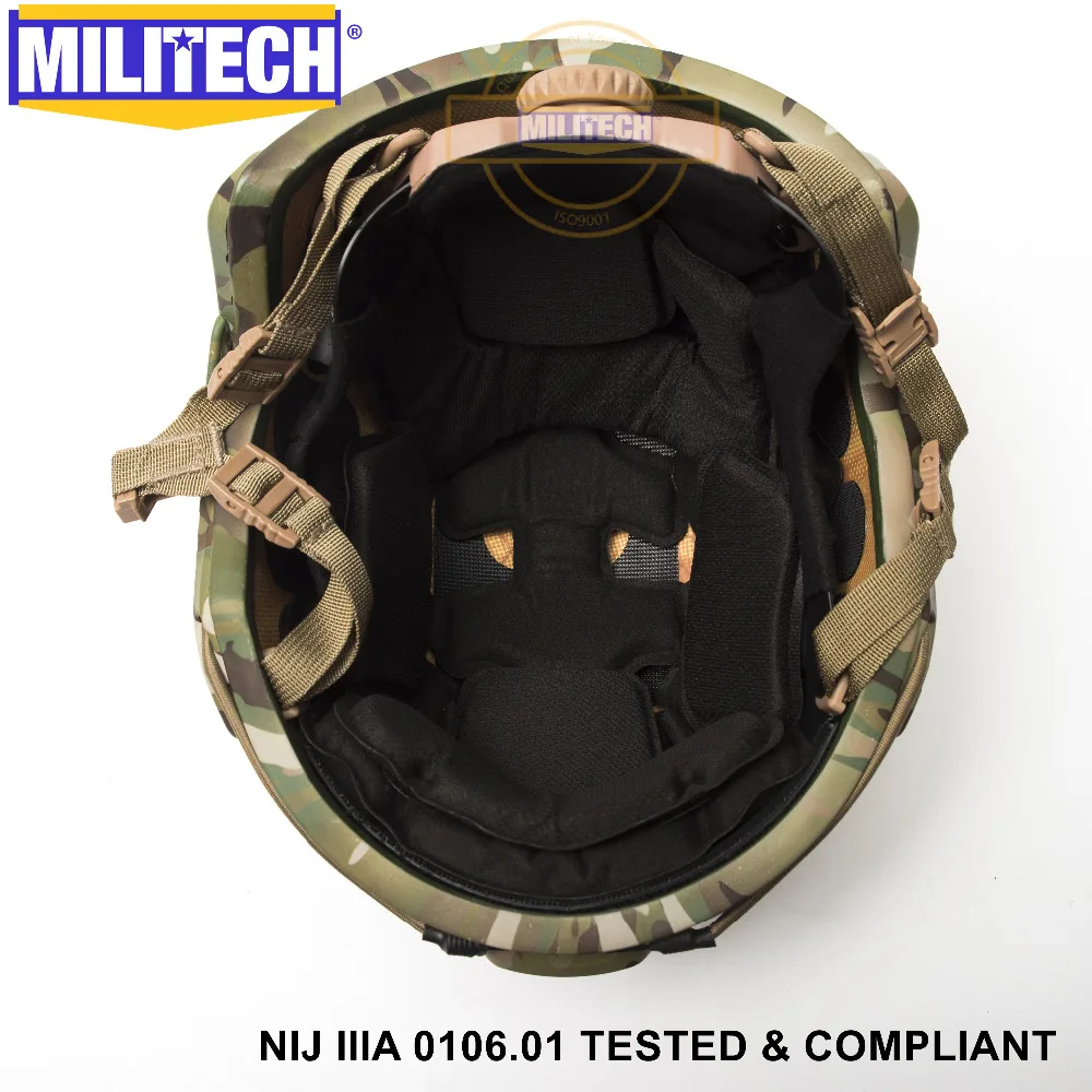 ISO сертифицированный MILITECH Мультикам Lvl IIIA 3A Быстрый высокий XP Cut пуленепробиваемый арамидный баллистический шлем с 5 лет гарантии