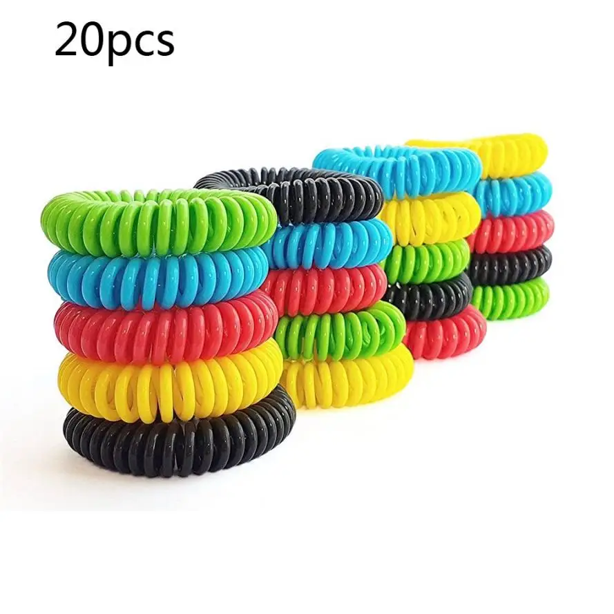 

20 PCS Mosquito Repellent Bracelets Pest Control 240Hours Insect Protection Wristbands for Adults Baby Kids Effective Protection
