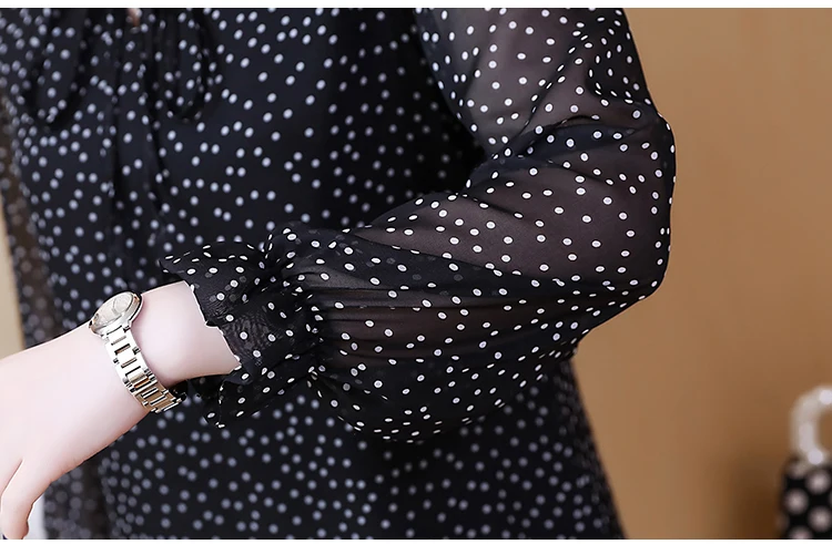 Женские топы и блузки Blusas Camisas Mujer Осенняя винтажная шифоновая женская блузка в