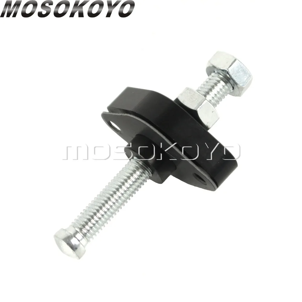 Черный ручной натяжитель цепи с ЧПУ для Suzuki DR DRZ RMX 250 400 450 650 Kawasaki KLX KFX Honda CRF 150R 250R 450R|