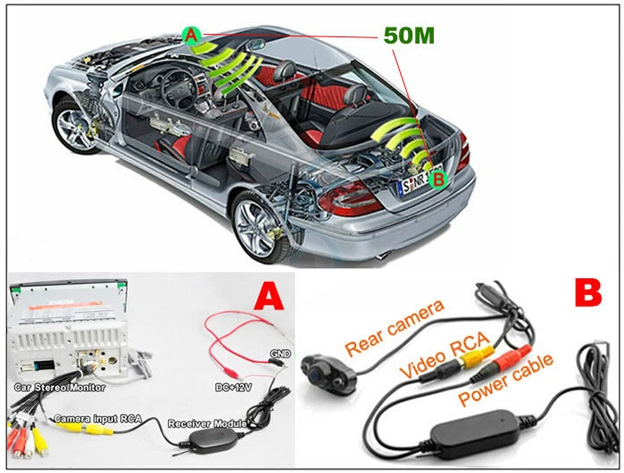 HD Автомобильная беспроводная камера заднего вида для Skoda Octavia 2008 2009 2010 2012 2013 парковочная камера ночного видения Водонепроницаемая