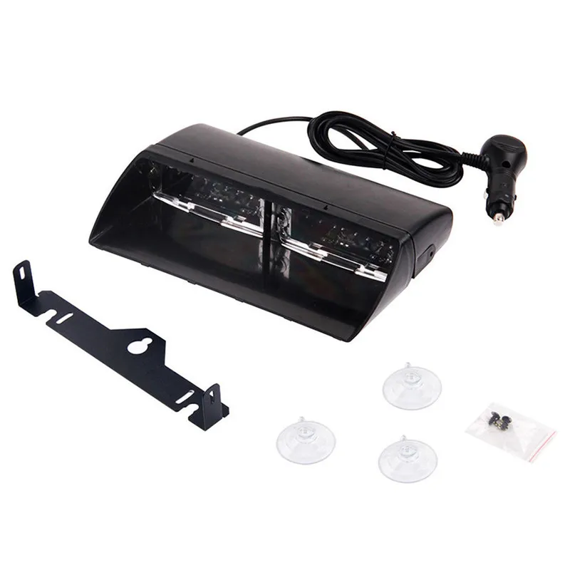 

1pc 16 LEDs 12V Car Truck Emergency Flasher Dash Strobe Warning Light Day Running Flash Led Police Lights