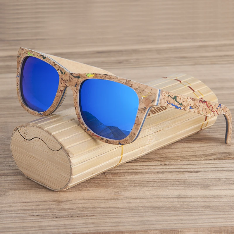 BOBO BIRD брендовая с деревянной солнцезащитные очки для женщин и мужчин Роскошные поляризованные цветные солнцезащитные очки ретро с
