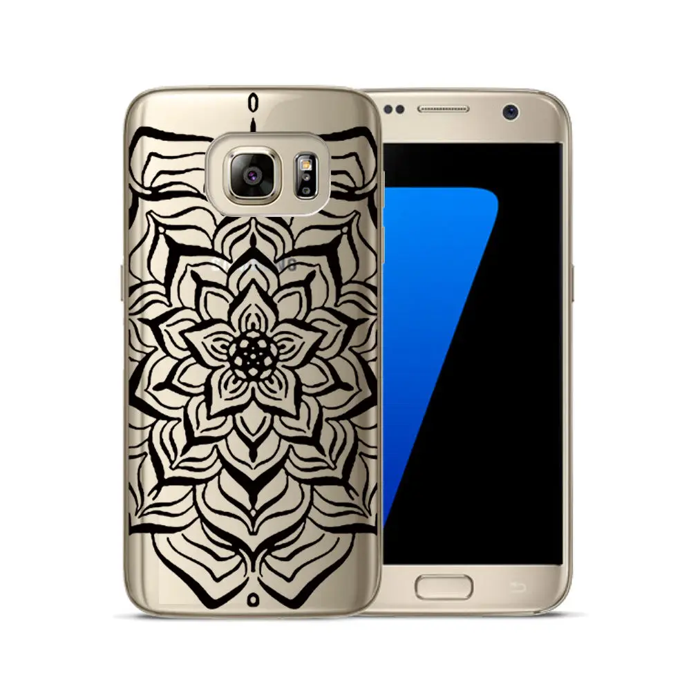 Clear painted Case FOR Samsung S6 Soft TPU Phone Case FOR Samsung S8 Smart Back Protective Phone Cover FOR Galax S5 S7 S8 Plus (18)
