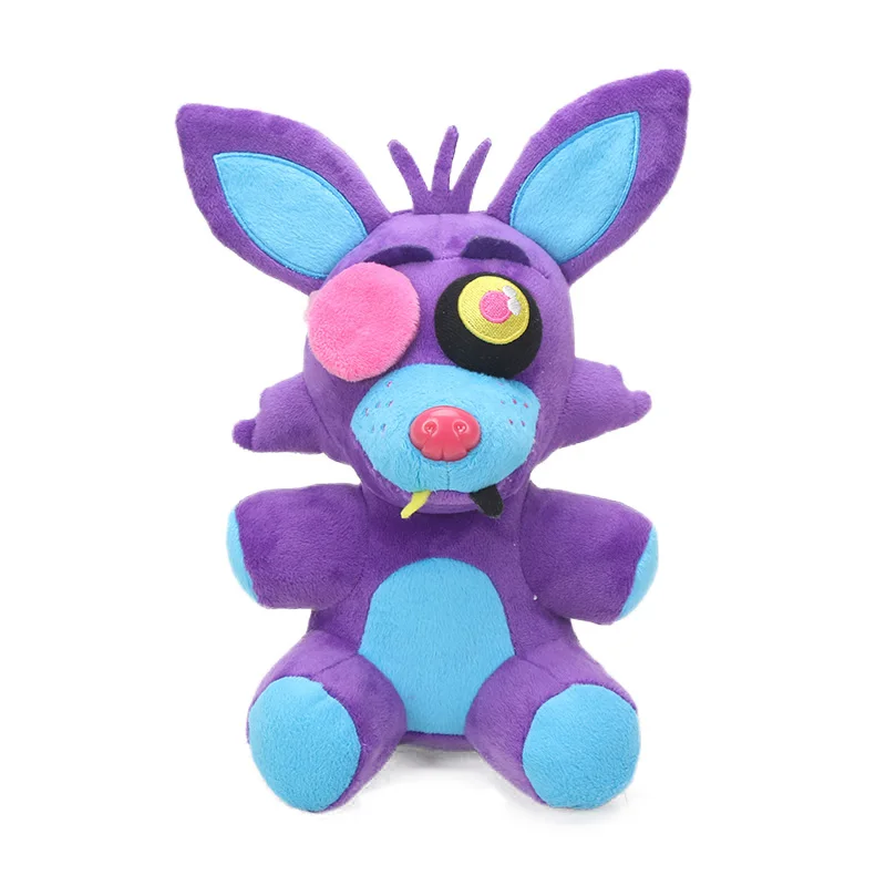 5 шт. 25 см Blacklight Five Nights at Freddy's плюшевые игрушки неоновый Фокси кекс Freddy Fazbear