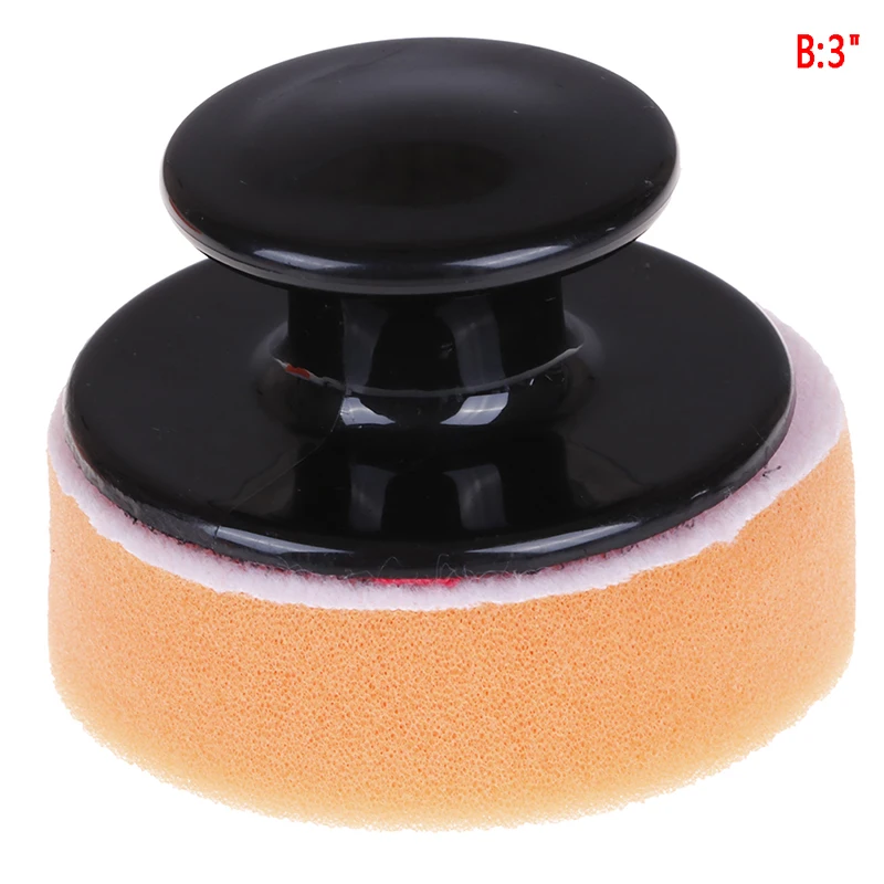 Car Wax Wash Polish Pad Sponge Foam Cleaning Kit Terry Cloth Microfiber Applicator Pads with Handle