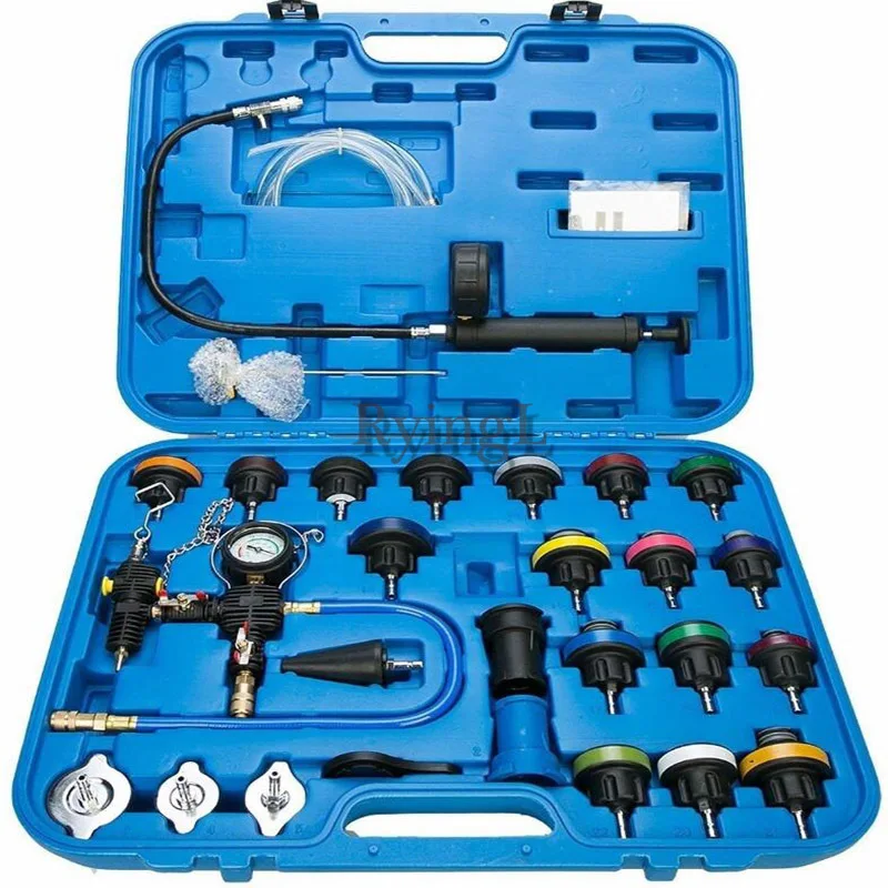 

YG 28Pcs Universal Radiator Pressure Tester Vacuum Type Cooling System Test Detector Set