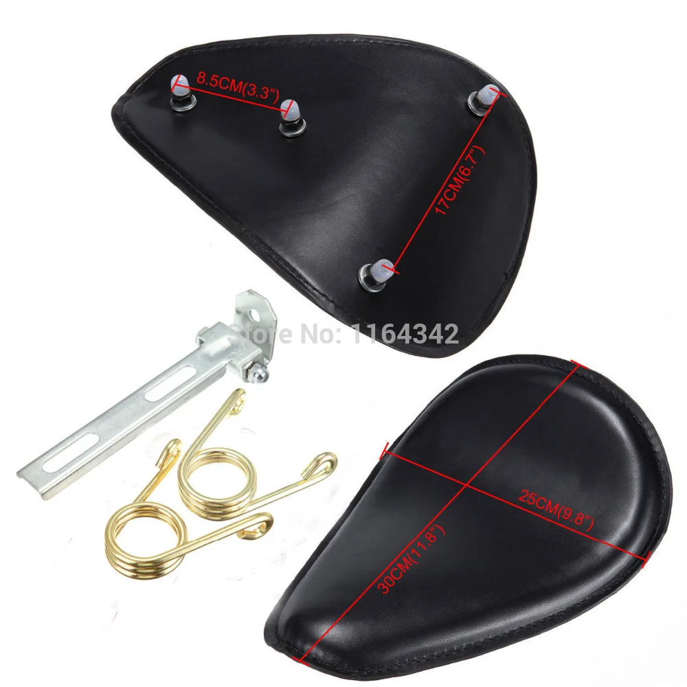 

1x chrome swivel bracket + 2x gold solo seat springs +1x black solo seat for Harley SOFTAIL CUSTOM CHOPPER BOBBER FREE SHIPPING