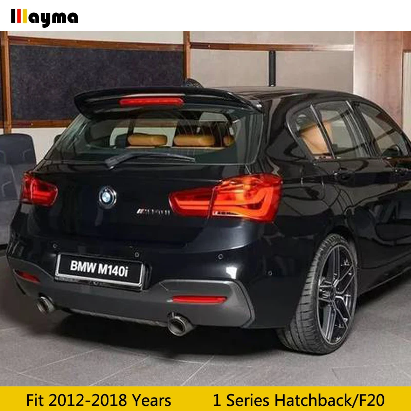 Ac Style Fiber Glass Roof Wing Spoiler For Bmw 1 Series Hatchback