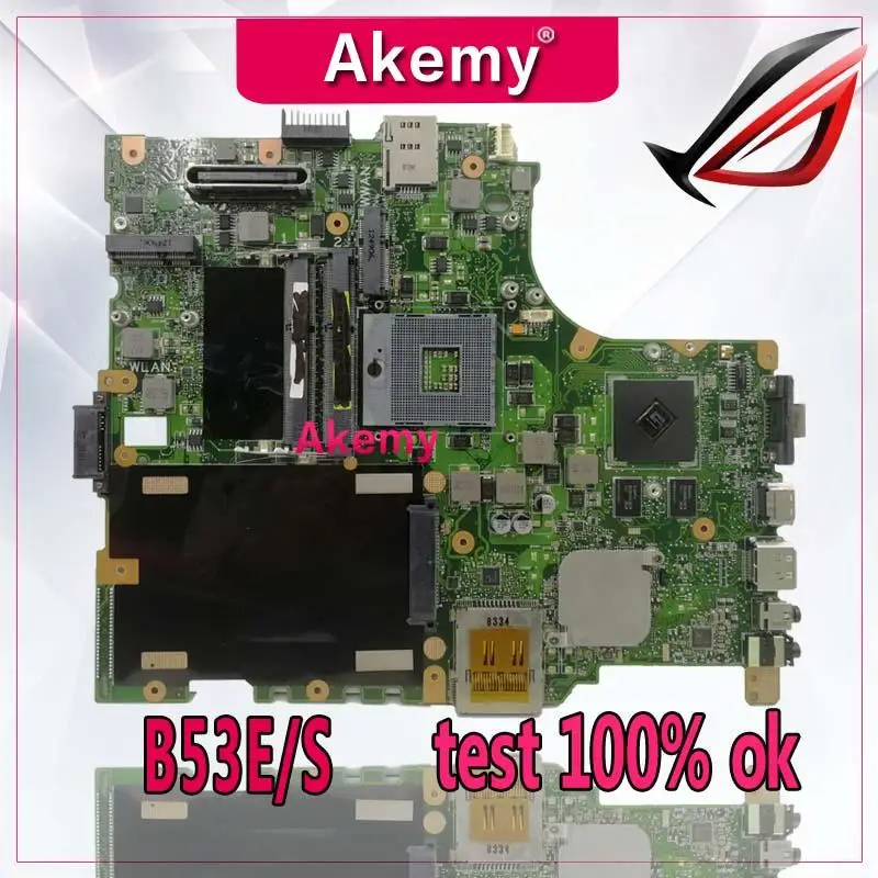

Akemy B53E/S Laptop motherboard for ASUS B53E B53S B53F B53J B53A B53 Test original mainboard