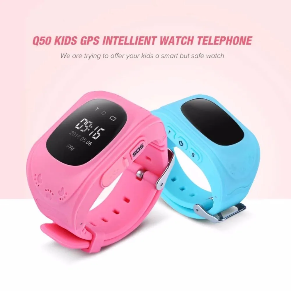 Q50 Children Safe GPS Watch color screen SOS calling watch Location