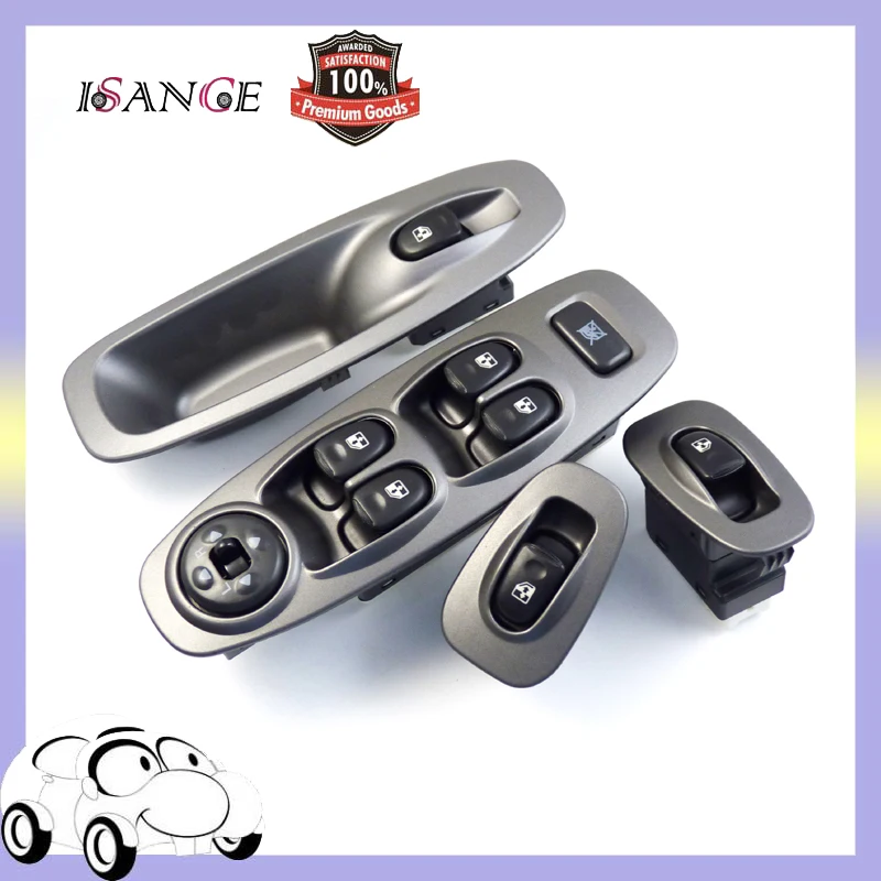 

ISANCE 4pcs Master Front Left & Right 2x Rear Door Power Window Switch Control Fit Hyundai Accent 2000 2001 2002 2003 2004 2005