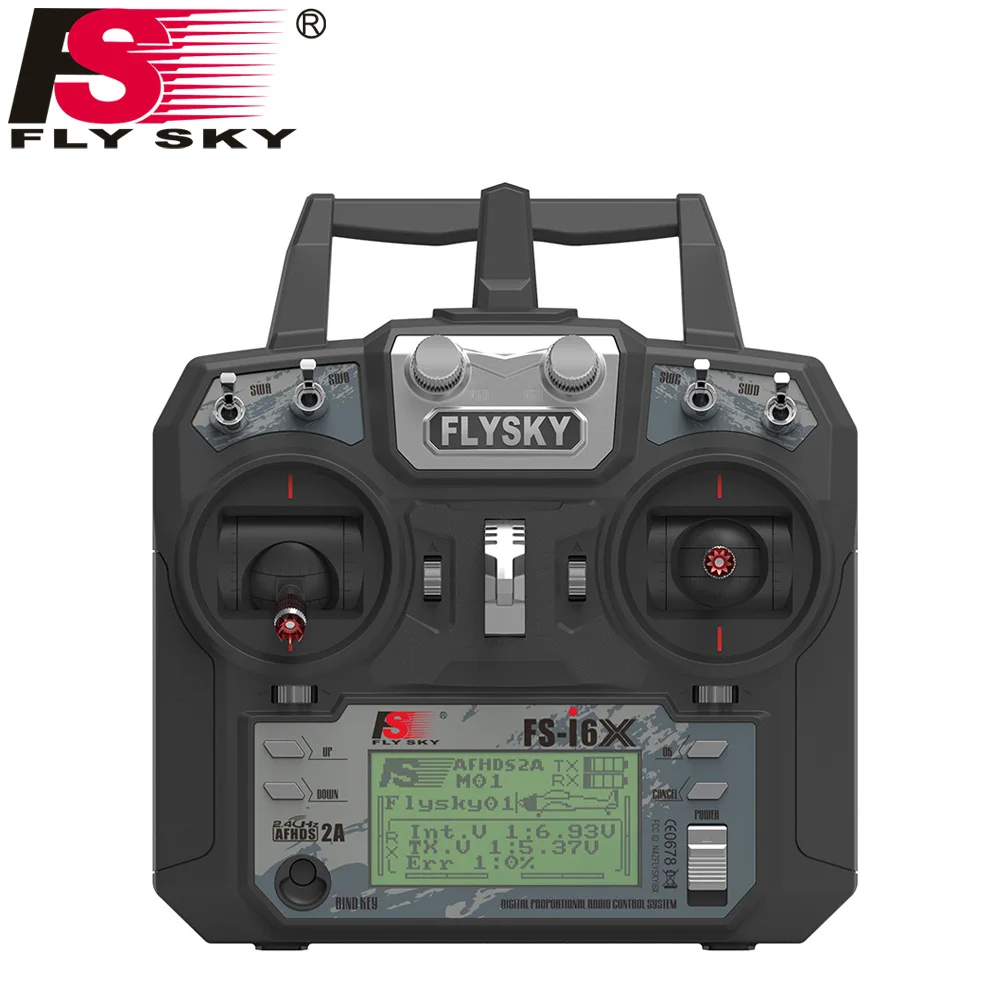 Оригинальный Flysky FS i6X 10CH 2 4 GHz AFHDS 2A RC передатчик с iA6B приемником для