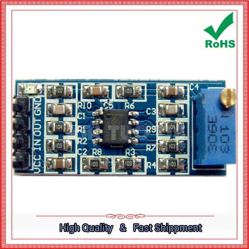 

LM358 100 times gain signal amplification module op amp module board C1A3