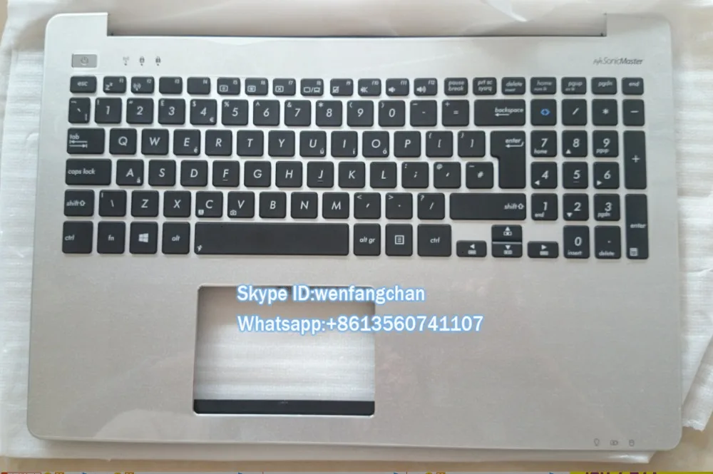 

Free shipping 95% new keyboard with frame for ASUS K551 K551L S551L S551LN V551 notebpok US keyboard with Palmrest