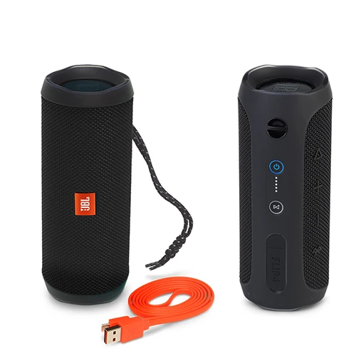 JBL Flip4 Беспроводной маленький Bluetooth Динамик МУЗЫКИ калейдоскоп 4 аудио Водонепроницаемый Мощность звук Выход Мощность 2x8 Вт 70 Гц-20 кГц - Цвет: black