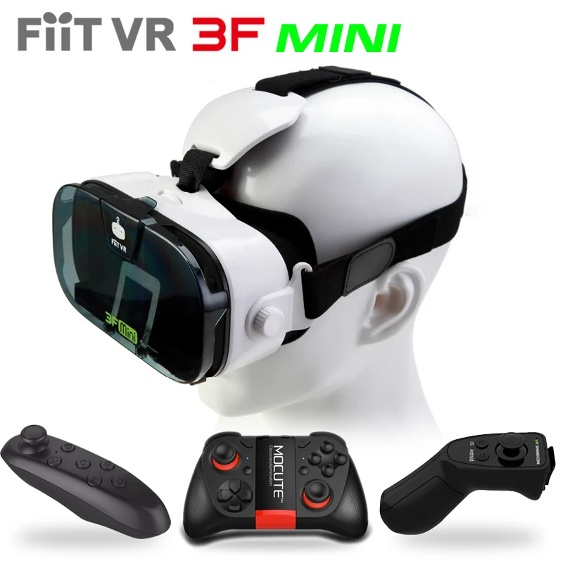 Fiit VR 3F Mini Virtual Reality 3D Glasses Helmet VR 3D Movie Glasses Headset Box Cardboard