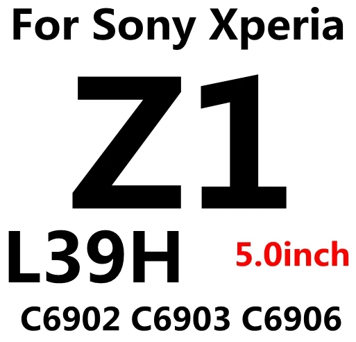 2 шт.(передняя и задняя) 9H закаленное стекло для sony Z1 Z4 Z5 Compact mini Z5 Premium Dual Z Z2 Z3 M4 M5 чехол Защитная пленка - Цвет: For sony Z1