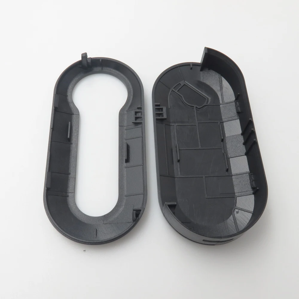 Cocolockey Replacement Case Shell Plastic KEY Cover Fob For Fiat 500 Panda Punto Bravo Car Flip Key Case 3Buttons Key Case Key Case Cover Car Key Shell Remote Control Case Cover Flip Key Fob Shell